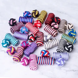Fashion Silk Knots Cylinder Cufflinks 18 Colors Cuff Button For Men Shirts Hat Shoes Wedding Gifts Business Sewing Decoration