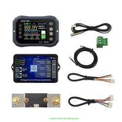 KG140F Battery Monitor DC 0-120V 400A Battery Tester Voltage Current VA Meter Lithium Battery Coulomb Counter Indicator Bluetoot