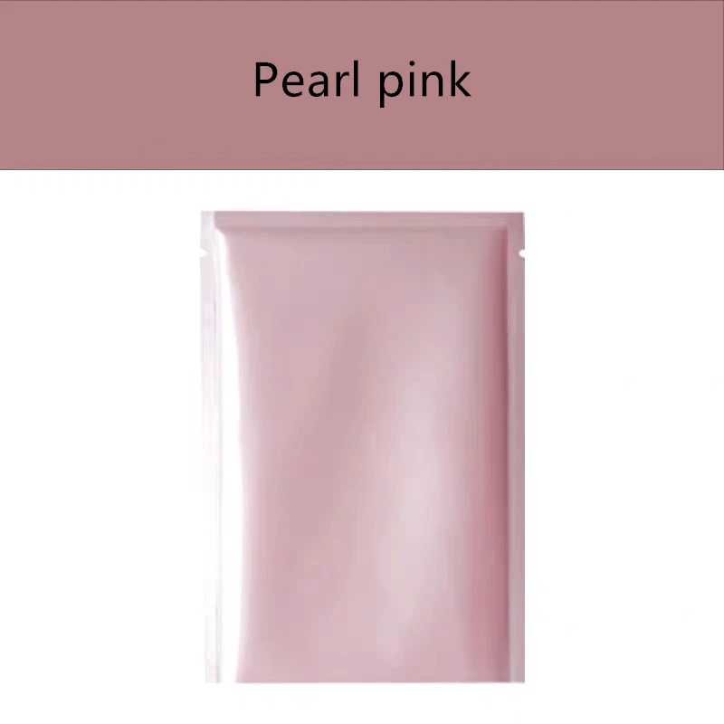 

1000pcs Mini Size 6*9cm Aluminium Foil Bag Pearl Pink Vacuum Powder LIquid Bags Sealer Food Storage Package Flat Bottom Pouches