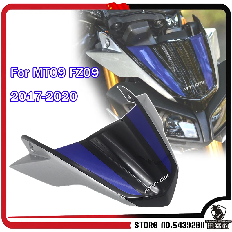 Motorcycle Accessories Front Windshield Windscreen Airflow Wind Deflector For YAMAHA MT-09 MT09 FZ-09 FZ09 2017 2018 2019 2020