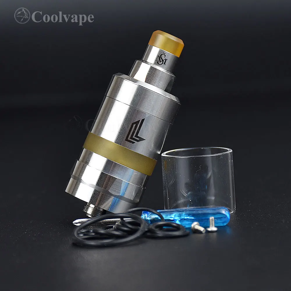 

Kayfun prime Nite DLC RTA 22 мм одиночные катушки rta 2/4, 5 мл перестраиваемый резервуар vape 316SS атомайзер rta