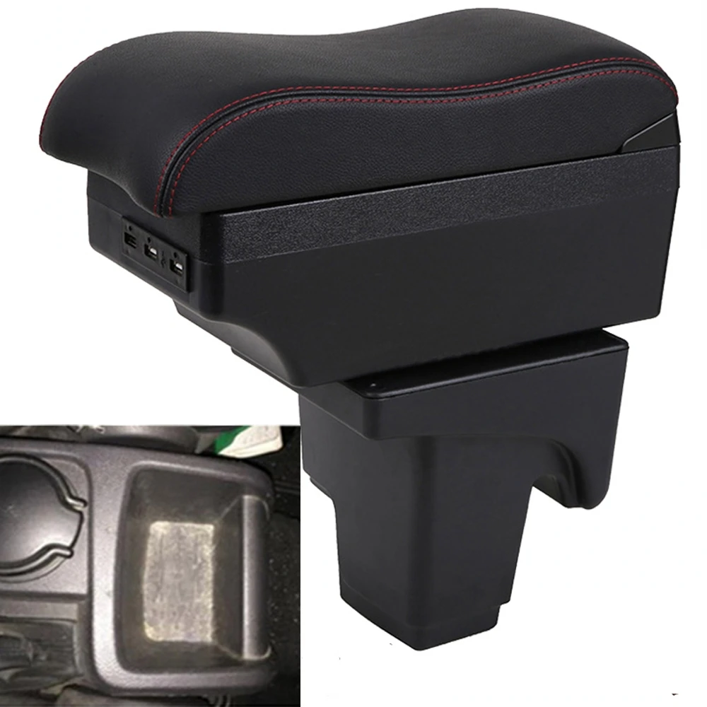 

For Car Ford Focus 3 Mk3 Armrest Box Car Center Console Storage Space Case Elbow Rest with Cup Holder USB Interface