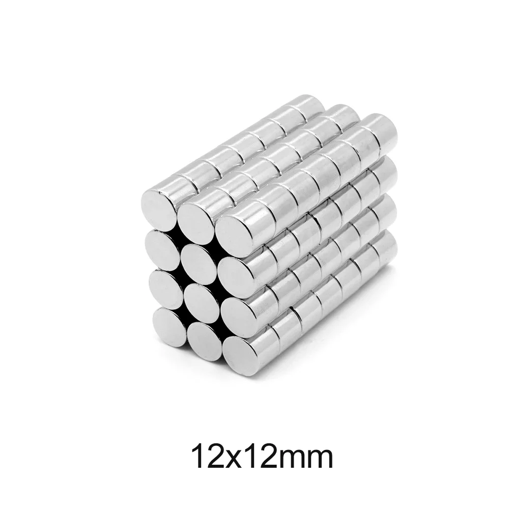 2/5/10/15/20/30PCS 12x12 mm Round Search Magnet 12mm X 12mm Disc Neodymium Magnet Strong 12x12mm Permanent Magnet 12*12 mm