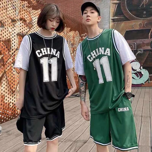 Robe de basket ball a manches courtes pour hommes et femmes maillot et pantalon t shirt ensemble deux pieces version coreenne tendance garcon fille AliExpress