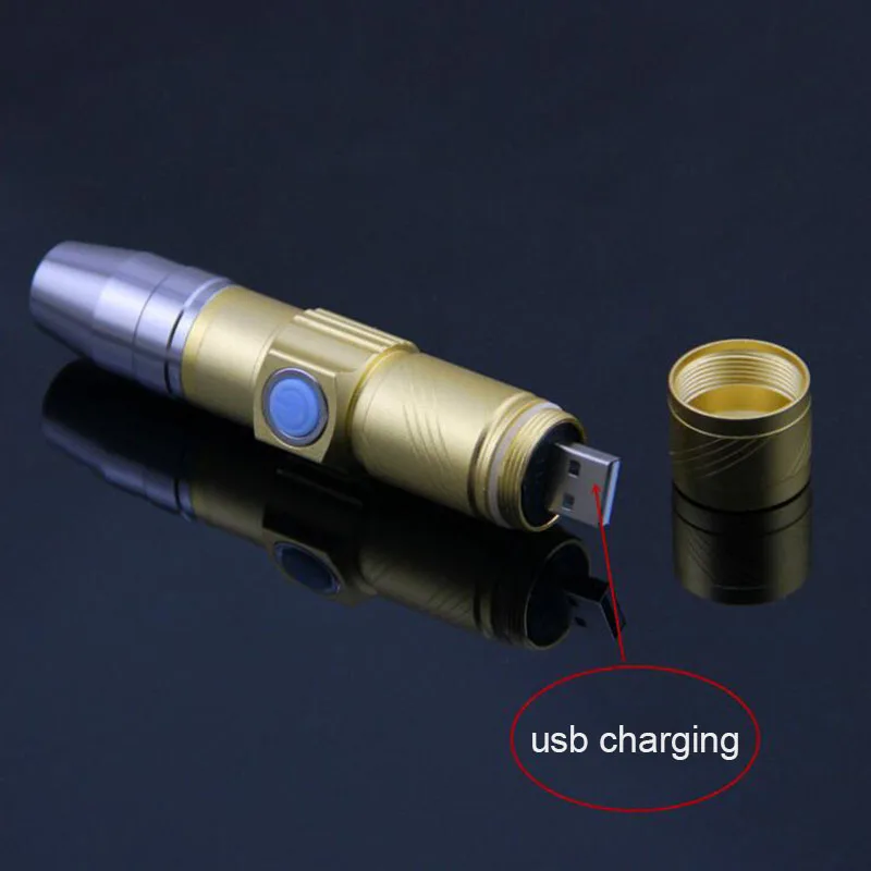 Usb rechargeable 365nm Led UV Flashlight Torch Light Ultra Violet lamp Blacklight UV Fluorescent Lamp For Money Cash detection