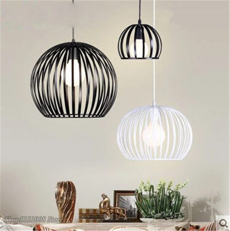 

birdcage Pendant Lamps modern Pendant Lights Vintage Style Iron hanging Light for Restaurant Cafes Living Room Lights Fixtures