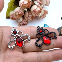 5 Pieces of 35x32mm Gothic Snake Accessories Wicca Pendant Crystal Personality DIY Punk Gothic Accessories Halloween