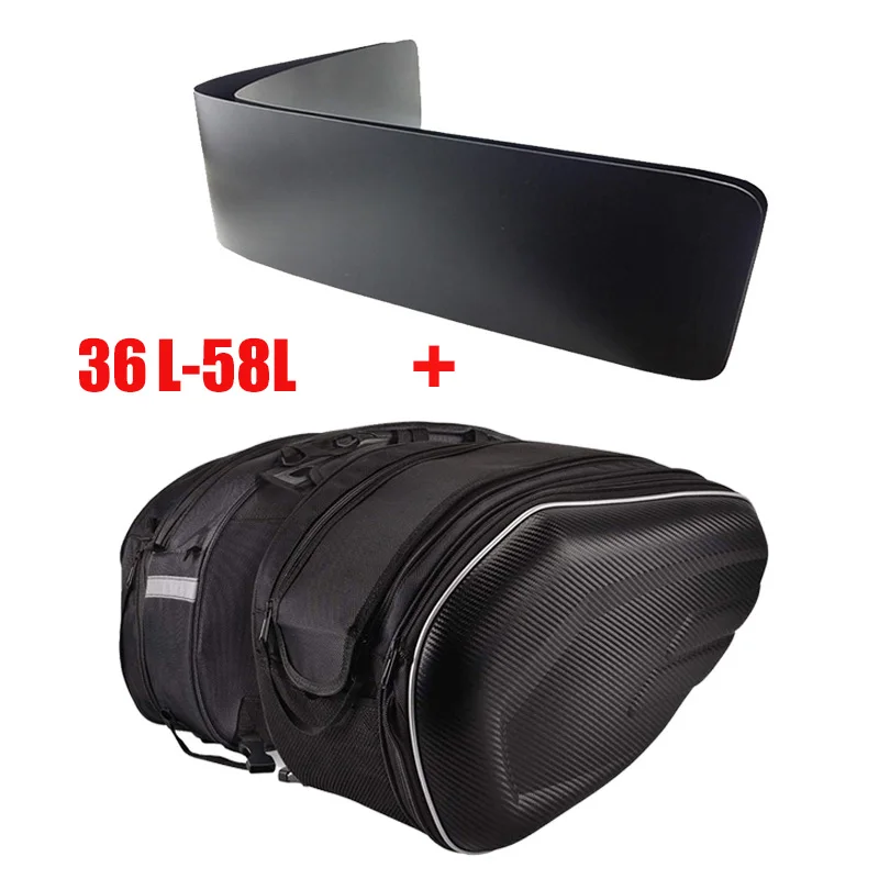 

2PCS Universal fit Motorcycle Pannier Bags Luggage Saddle Bags Side Storage Fork Travel Pouch Box 36-58L