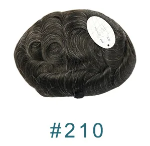 0.02mm Ultra Thin Skin 80%Density Remy Man Capillary Prosthesis System Ash Brown 1B80 White Grey Black Undetected Men's Toupee image 3