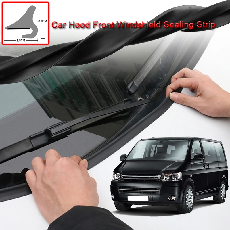 

For Volkswagen Multivan T5 T6 2012-2020 1.8m Car Seal Strip Windshied Spoiler Filler Protect Edge Weatherstrip Strips Sticker