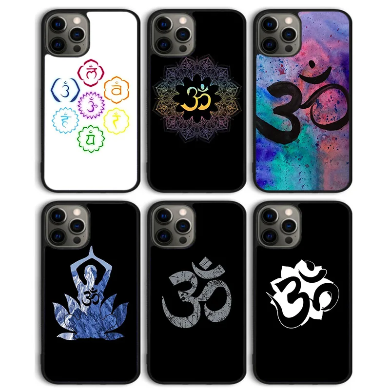 OM Yoga GOA Zen Symbol Phone Case Back Cover for iPhone 15 SE2020 14 13 11 12 Pro Max mini XS XR X 8 Plus 7 6S Shell Coque