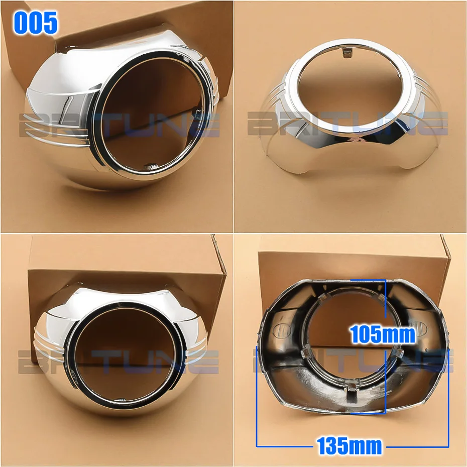 3.0 inch Projector Shrouds For Hella 3R G5/ Q5 Lens Bi-xenon Headlight Bezel Retrofit Lenses Covers Car Lights Accessories