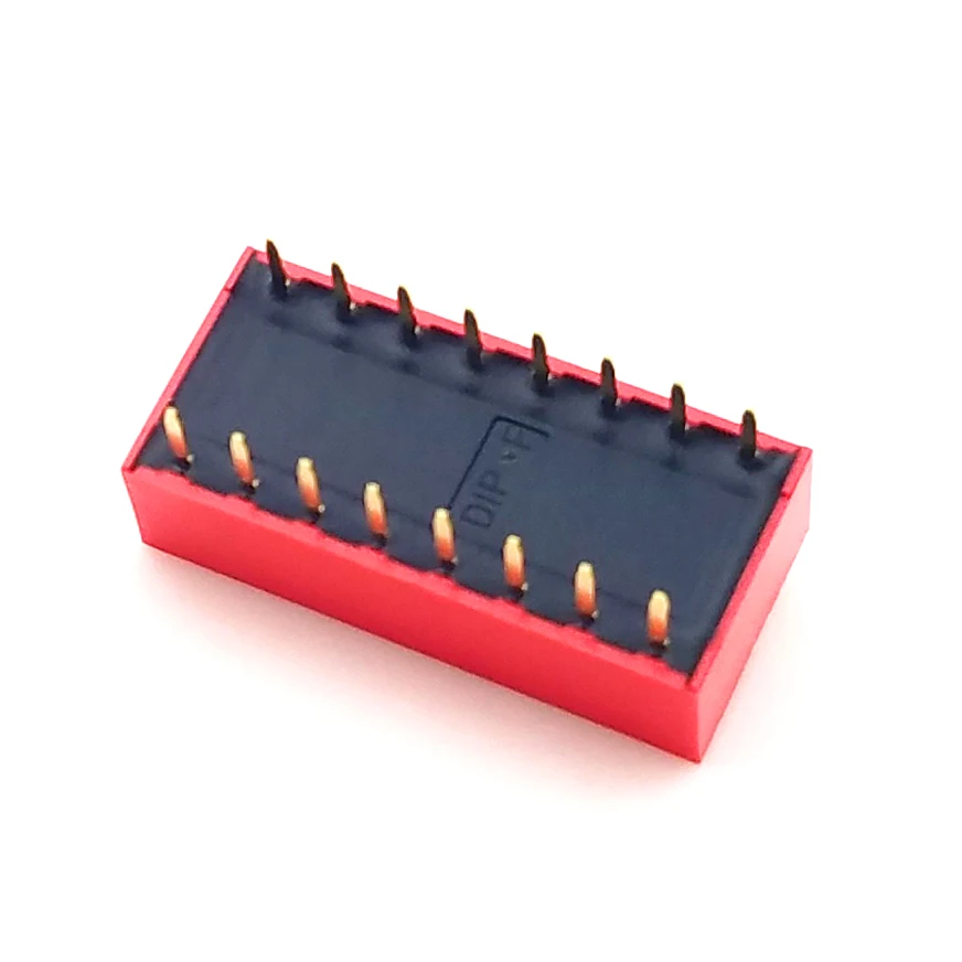 50PCS TAIWAN DIP Switch 2.54mm NDS Slide Type Switch 1P~12P Bit Position Way DIP Red Pitch Toggle Switch Red Snap Switch hjxrhal