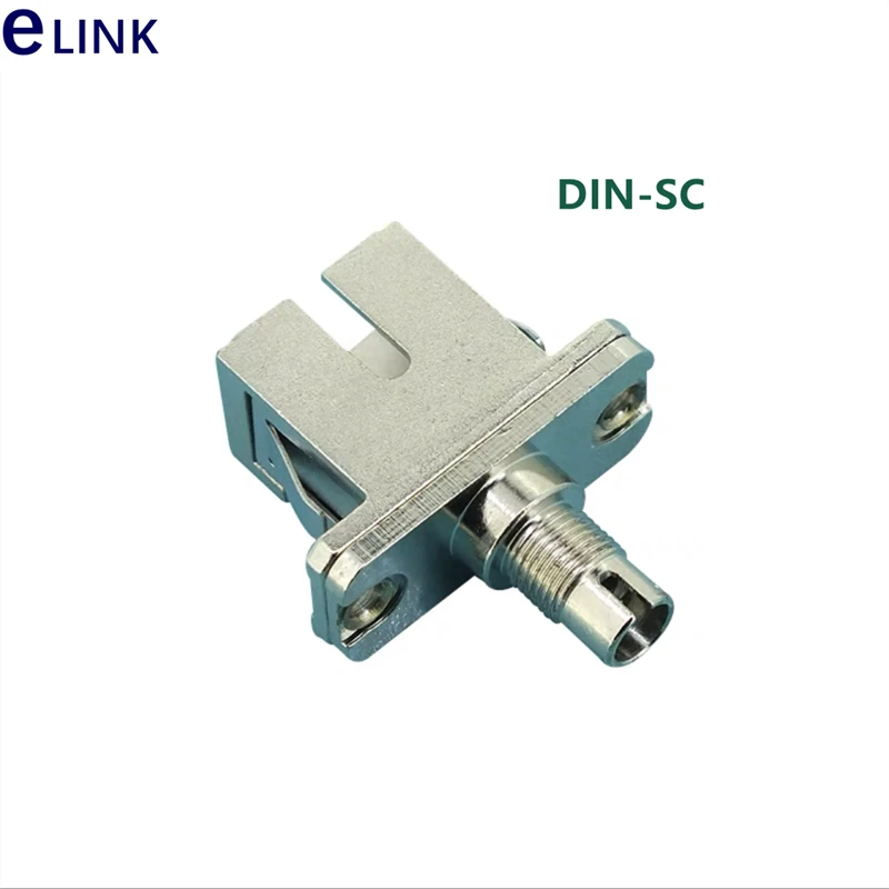 DIN-DIN Fiber Optic Adapter, DIN-FC, DIN-ST, DIN-SC, Optical Fiber Connector, DIN Coupler, Wholesale, FTTHELINK