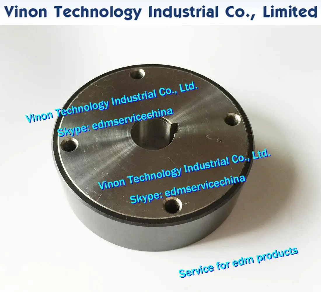 F414C Capstan Roller White/Black Ceramic+SUS EDM Spare Parts Ø80x17x25t Mm A290-8112-X383 for 0iA 0iB 1iA 1iB 1iC Series