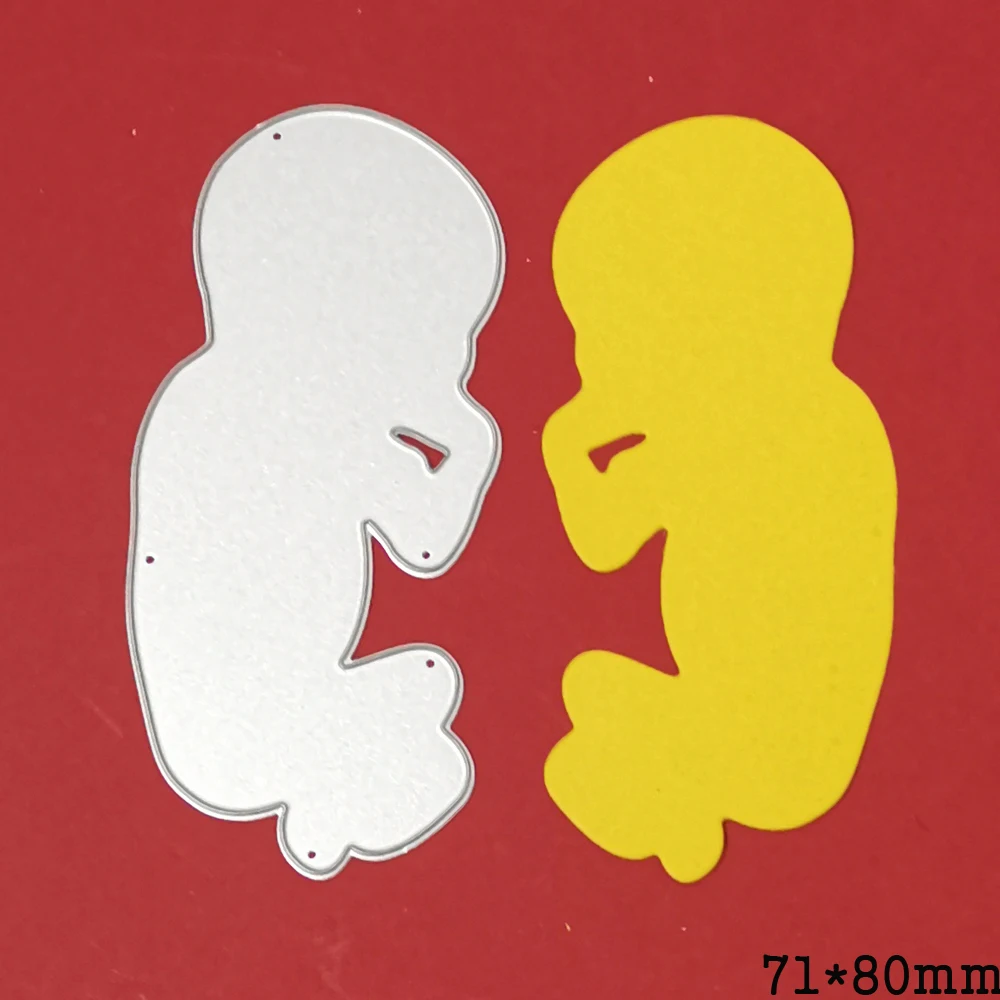 Metal Die Cut Baby 71*80mm 2021 New Crafts Cutting Dies Stencil For DIY Scrapbook Embossing Paper Cards Decorative Die Mold