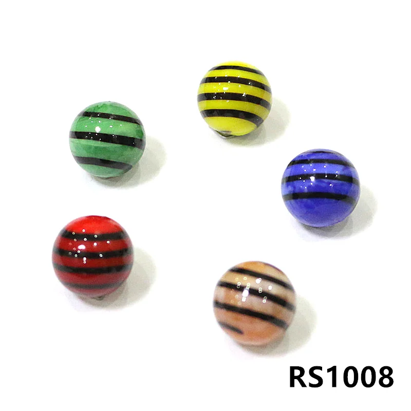 5pcs 16MM Colorful Different Style Murano Glass Marbles Ball Charms Ornaments Parent- Child Beads Game Pinball Pat Toys For Kids