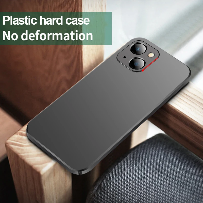 Invisible Magnetic Car Case For iPhone 13 14 15 11 12 Pro Max Ultra Thin Hard Plastic Protection Cover For iPhone 13 15 Pro Max