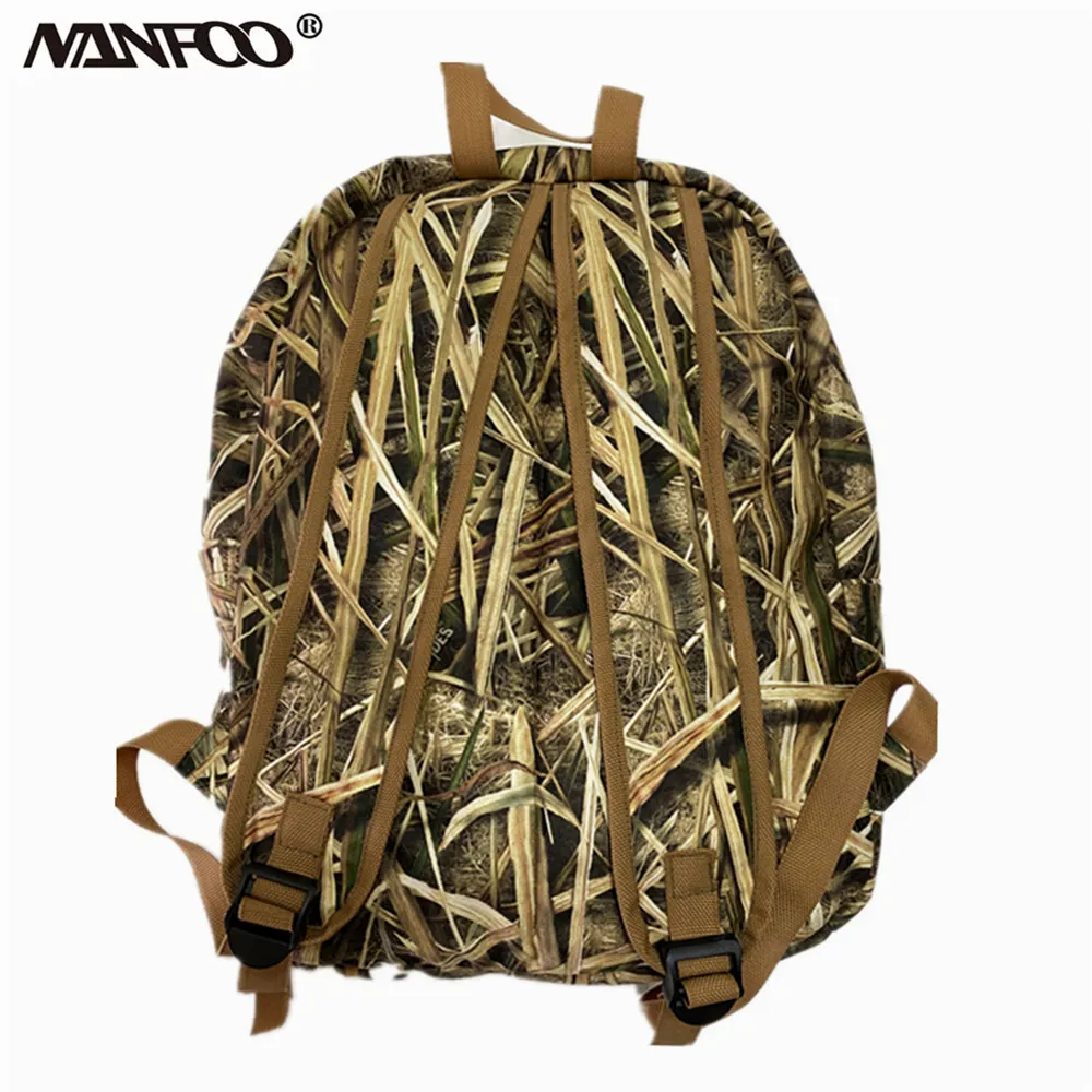 New Tree & Reed Bionic Camouflage Hunting Fishing Backpack Soft Shell Waterpoof Jungle Camo Hunting Bag Outdoor Sports Backpack