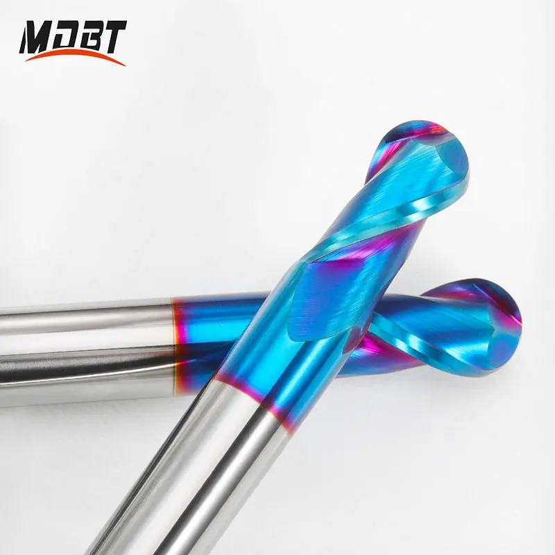 2 flauti HRC65 fresa a sfera in metallo duro fresa in metallo duro fresa in metallo duro fresa CNC fresa fresa frese utensili CNC