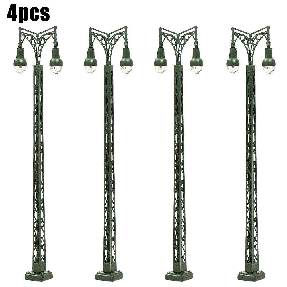 4pcs 1: 160, Suitable For N Gauge Model Railway Lights Lattice Mast Light, N Gauge Light Layout Model  In  Stock