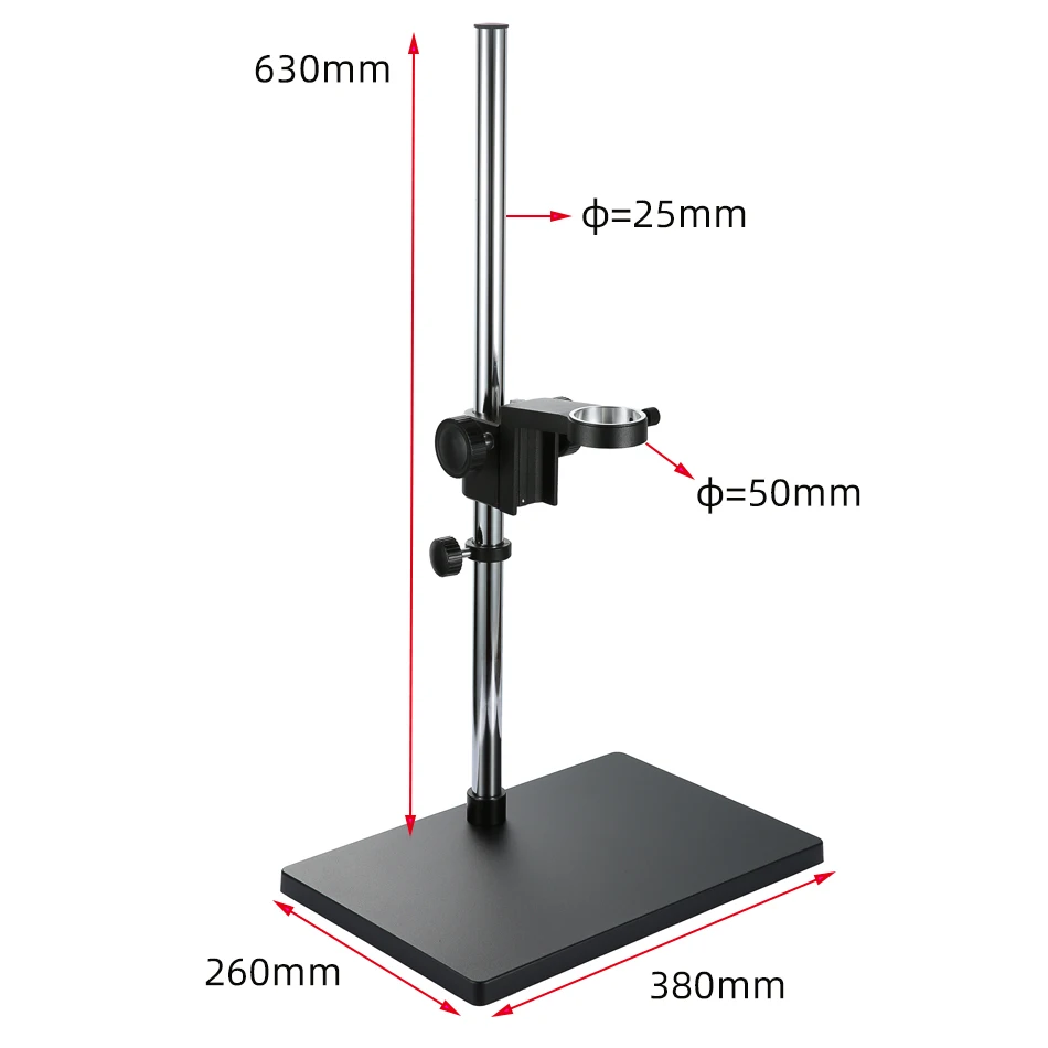 Industrial Electronic Video Microscope Camera Lens Holder Bracket 50mm Universal 360° Rotating Maintenance Workbench