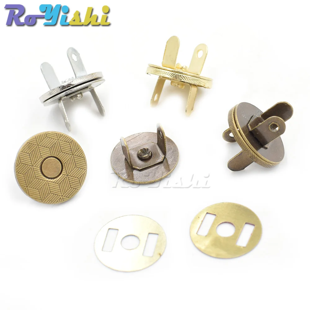 10 Pcs/Pack 10-18mm Thin Magnetic Buttons Bags Magnet Automatic Adsorption Buckle Metal Buttons Snaps Wallet Buttons