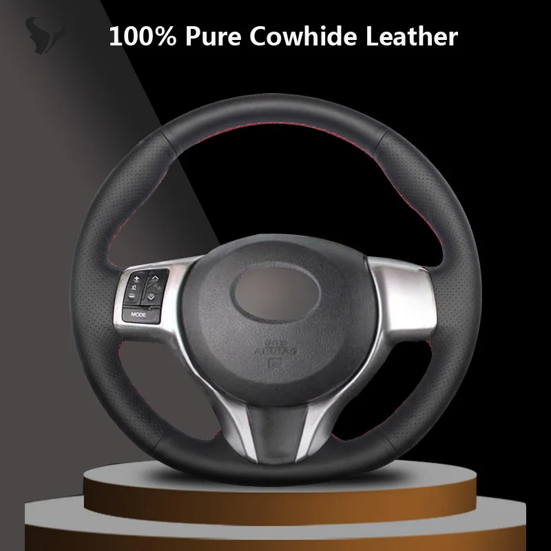 

Black Genuine Leather Steering Wheel Cover for nissan teana altima 2013-2016 x-trail qashqai rogue 2014 2015 2016 sentra tiida