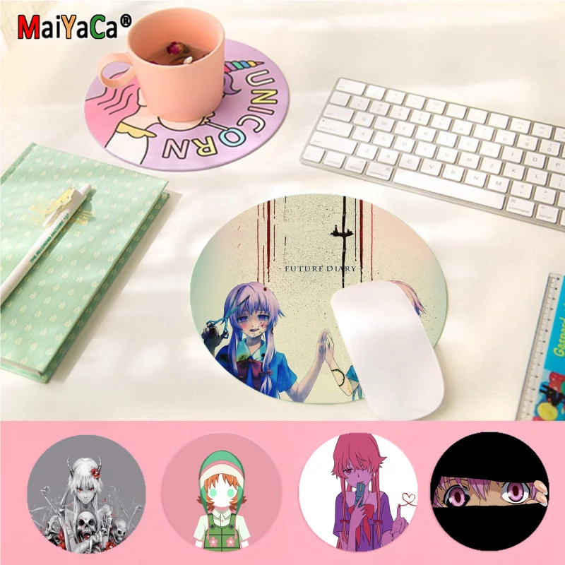 

MaiYaCa New Designs Mirai Nikki Future Diary Silicone Pad to Mouse Game Smooth Writing Pad Desktops Mate gaming mouse pad