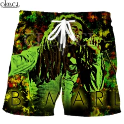 CLOOCL Singer Reggae Creator Bob Marley 3D Print Fashion Men Shorts Loose Harajuku Summer Beach Casual Hip Hop Wild Shorts