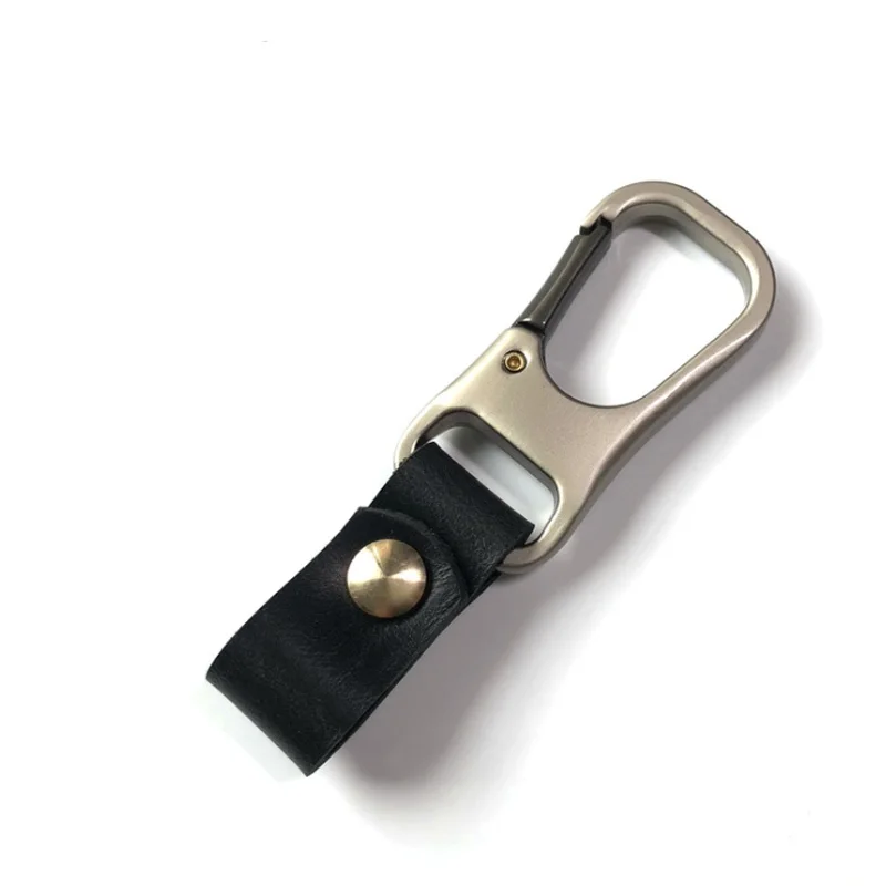 Portachiavi in vera pelle Smart Wallet portachiavi per auto fai da te portachiavi tascabile EDC portachiavi portachiavi con ciondoli di qualitร del