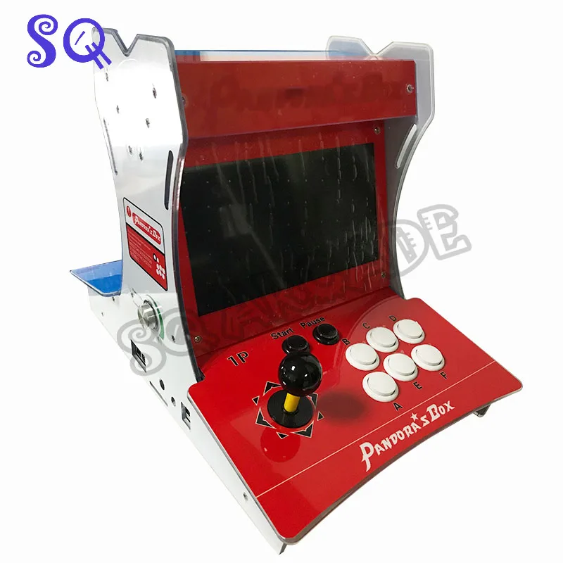 Double fighting bartop arcade mini arcade machine 10.1 inch Dual screen Built in Pandora DX 2292games 2 Player Plug and play