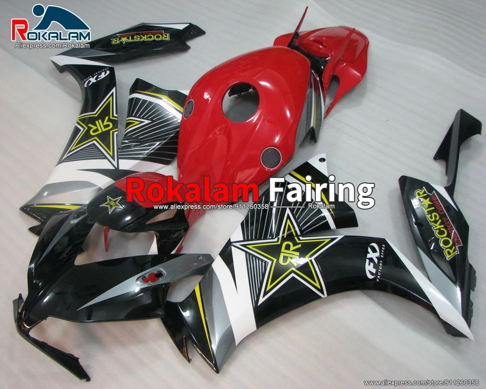 

Bodywork For Honda CBR1000RR 2012 CBR-1000RR 13 14 15 CBR1000 RR 2016 Motorbike Black Red Fairing Kit (Injection Molding)
