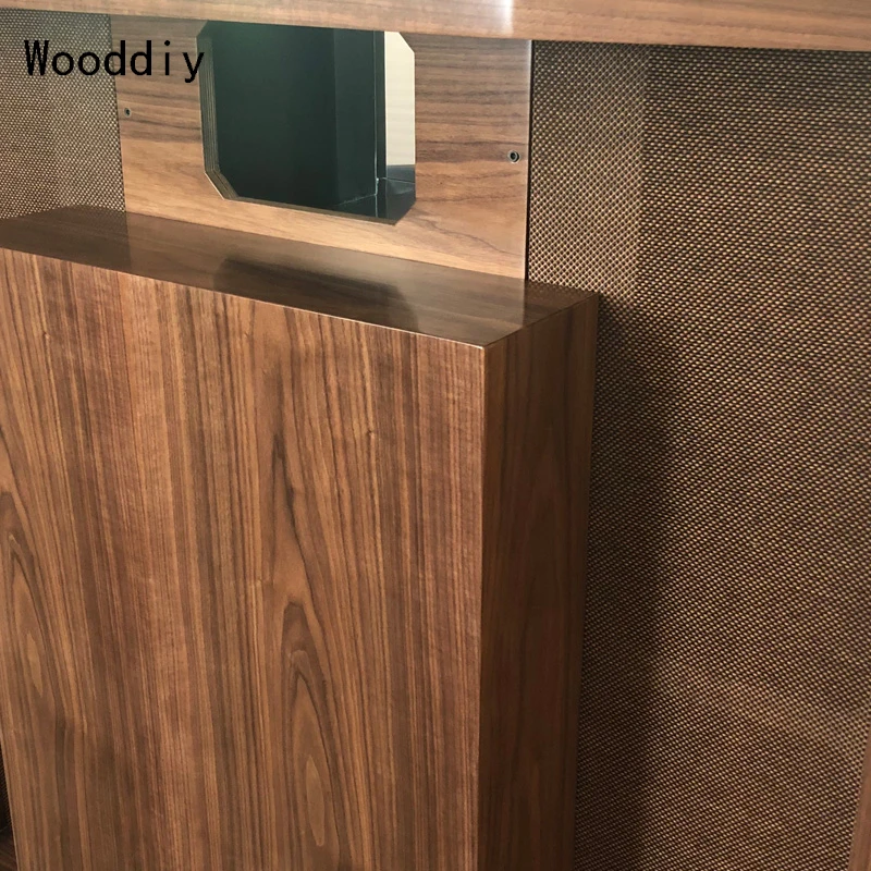 Wooddiy 15 Inch Two-way Horn System Hifi Speaker Empty Cabinet  JBL Hartsfield Clone Birth Plywood One Pair Shell