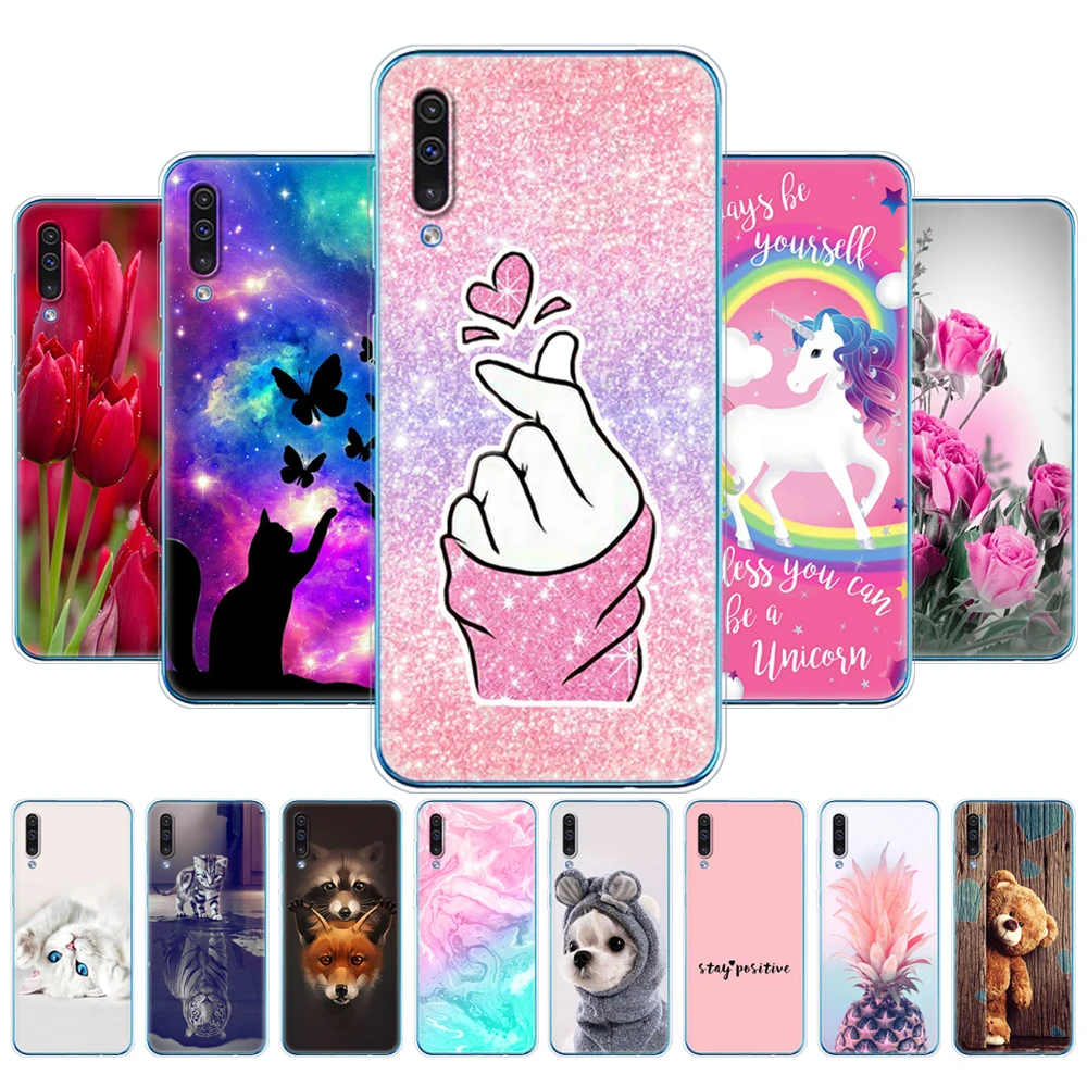 For Samsung Galaxy A50S Case Painted Soft TPU Silicon Back Phone Cover For Samsung A50S Fundas Full 360 Protective Coque bumper