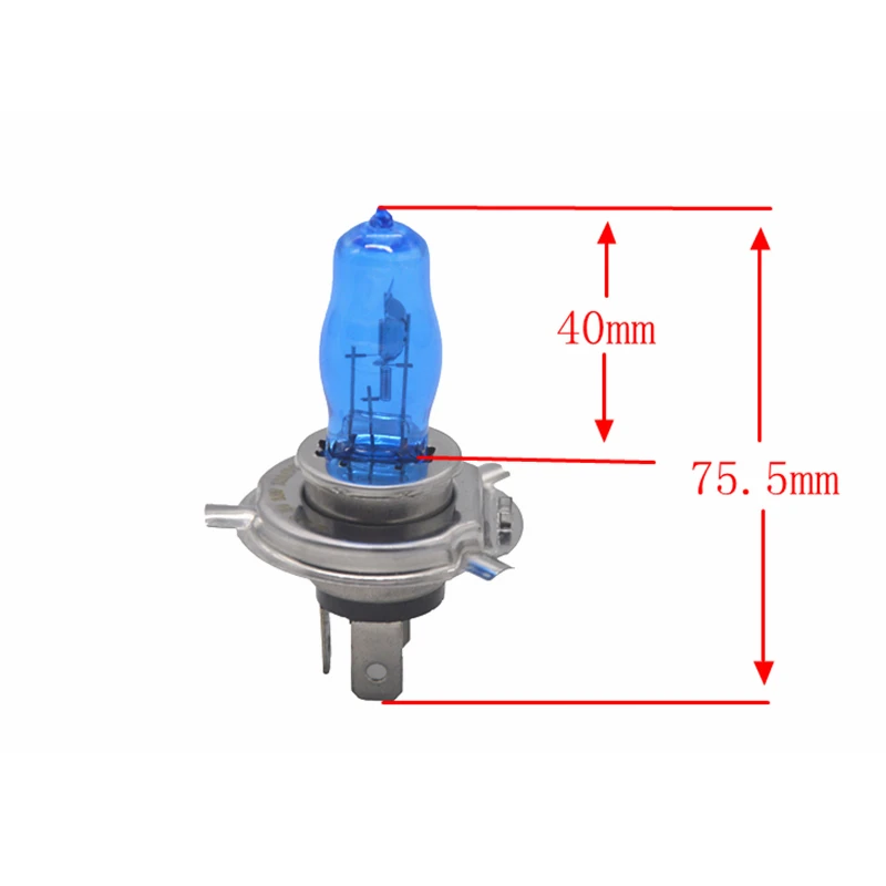 2pcs H4 100W/90W 12V HOD Xenon White 6000k Halogen Car Head Light Globes Bulbs Lamp H4 HOD Xenon Light