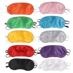 Silk Sleep Eye Mask & Blindfold With Elastic Strap Soft Eye Cover Eyeshade For Night Sleeping, Travel, Nap