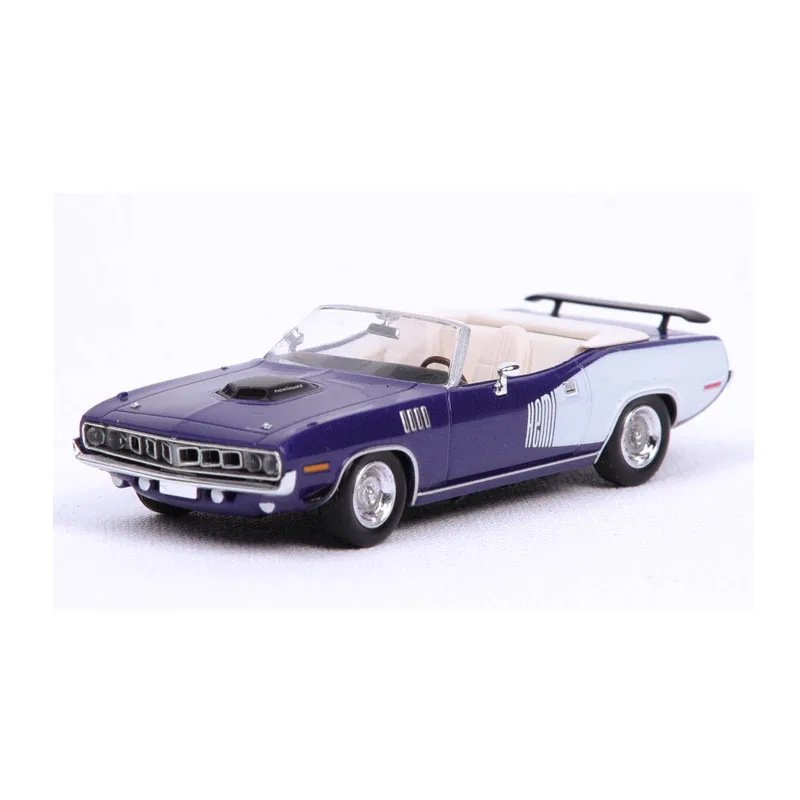 Resin 1:87 1971 Plymouth HEMI Cuda Convertible Classic Car Model Muscle Racing Model Adult Collection Display Gift Decoration