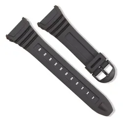 Pulseira de relógio de silicone de aço inoxidável pino fivela pulseira para casio W-96H esportes das mulheres dos homens pulseiras