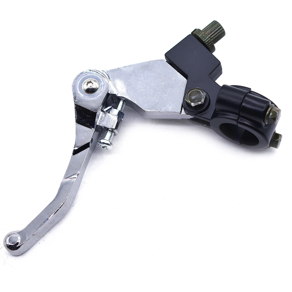 Palancas de embrague plegables cromadas para freno de manillar de barra de 7/8 "ATOMIK DHZ ORION 140cc 125cc 110cc BOSUER PIT DIRT BIKE