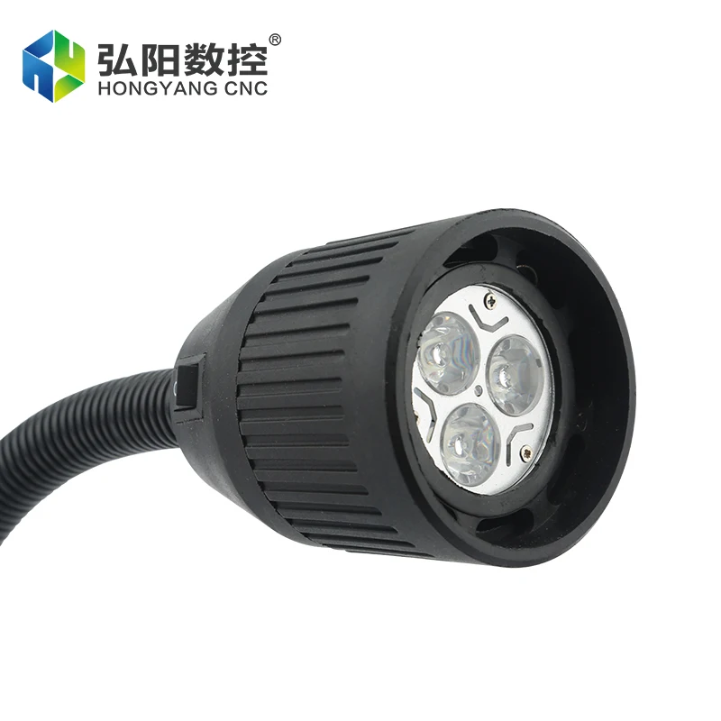 CNC Machine Tool Work Light Jade Carving Machine Lighting Lamp Universal Adjustable Hose LED Light 220/24V Work Light