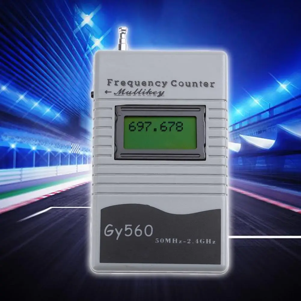 Digital Frequency Counter 7 DIGIT LCD Display For Two Way Radio Transceiver GSM 50 MHz-2.4 GHz GY560 Frequency Counter Meter