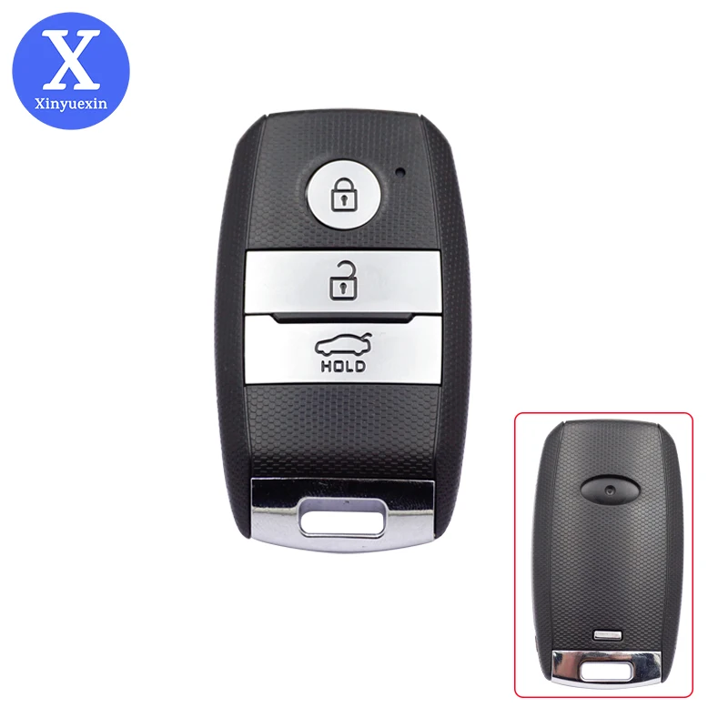 

Cocolockey Remote Key Shell for Kia K3 K5 with Uncut Smart Car Key Case Blank Cover Right Blade Fob Replacement 3 Buttons