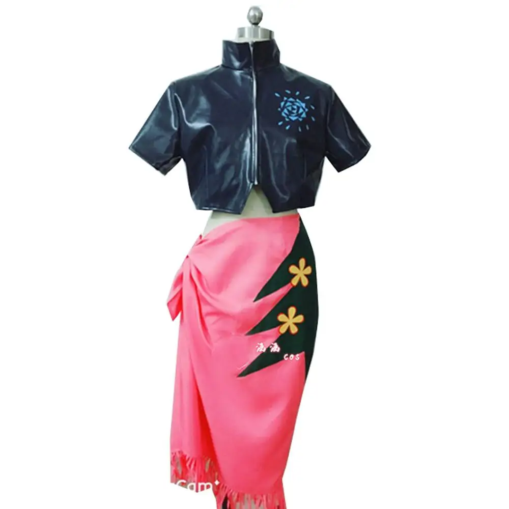 

2024 Nico Robin Cosplay Costume Two years later Robin Cosplay Dress Miss Allsunday Blue Coat and Skirt