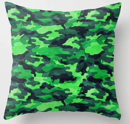 

New Arrival Stylish Camouflage Unique Stylish Poster Luxury Printing Square Zippered Pillowcase Throw Pillow Sham