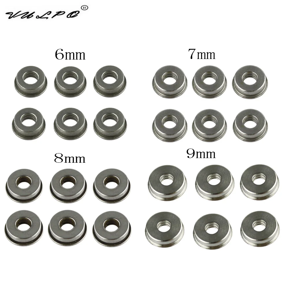 VULPO 6/7/8/9mm Stainless Oilless Bushing For Airsoft AEG Gearbox Hunting Accessories