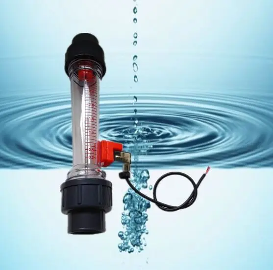 

NEW 288mm LZS-32A Pipeline plastic tube water rotameter with flow alarm swith upper or lower limit