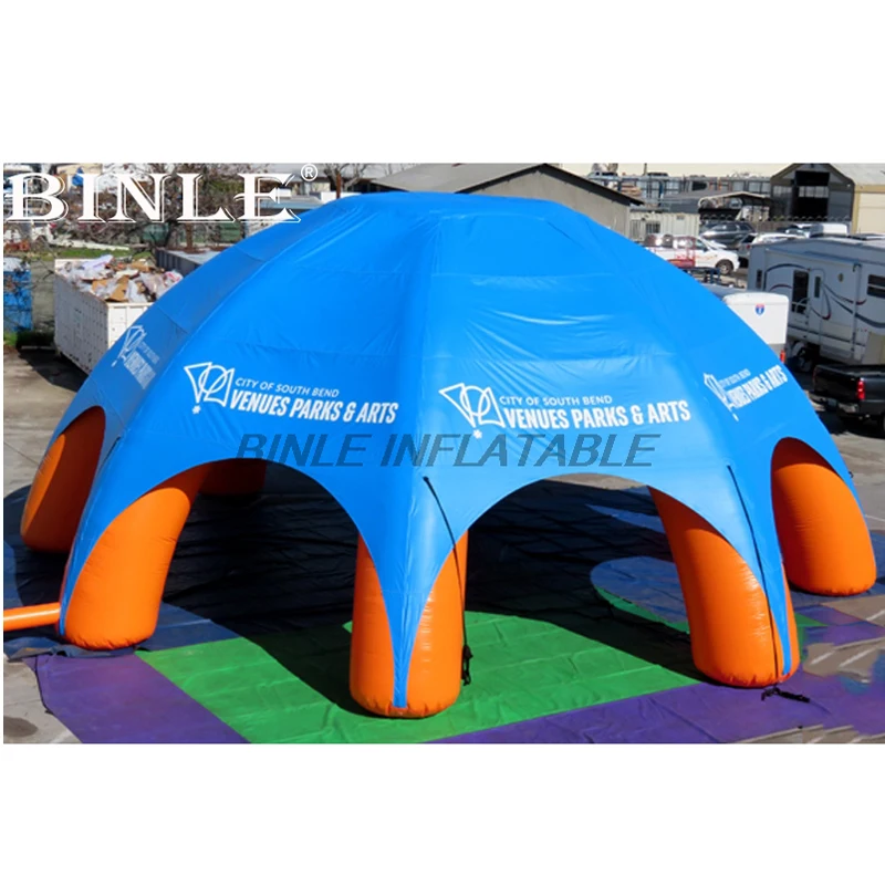 

Waterproof material12m 40ft diameter giant pavilion inflatable spider tent event station gathering dome marquee with 8 legs