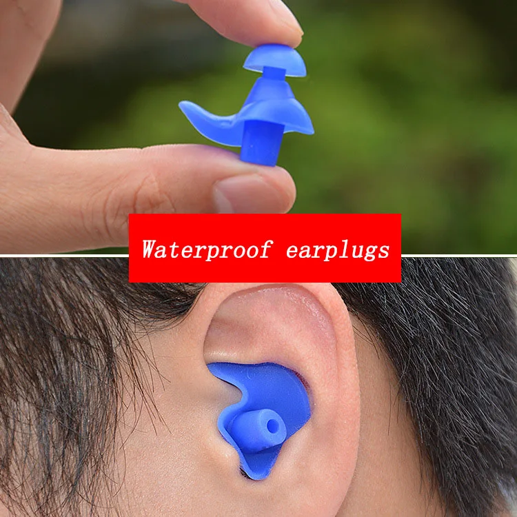 Soft Earplugs Silicone Waterproof Earplug Dust-Proof Ear Environmental Sport Plugs Diving Water Sports Swimming Pool Accessories