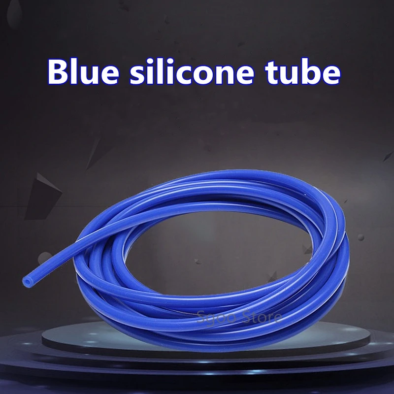 1M Blue ID 2/3/4/5/6/ mm Auto Car Vacuum Silicone Hose Aquarium Garden irrigation Fish Tank Accessories Aging Resistant Sleeve